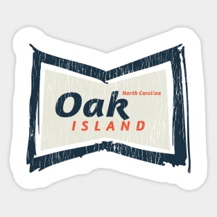 Oak Island, NC Summertime Vacationing Bowtie Sign Sticker